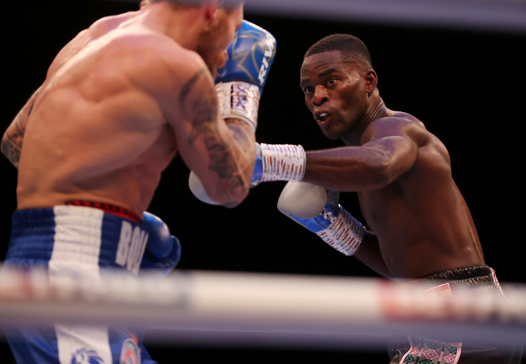 Joshua Buatsi throws a jab at Richard Bolotniks