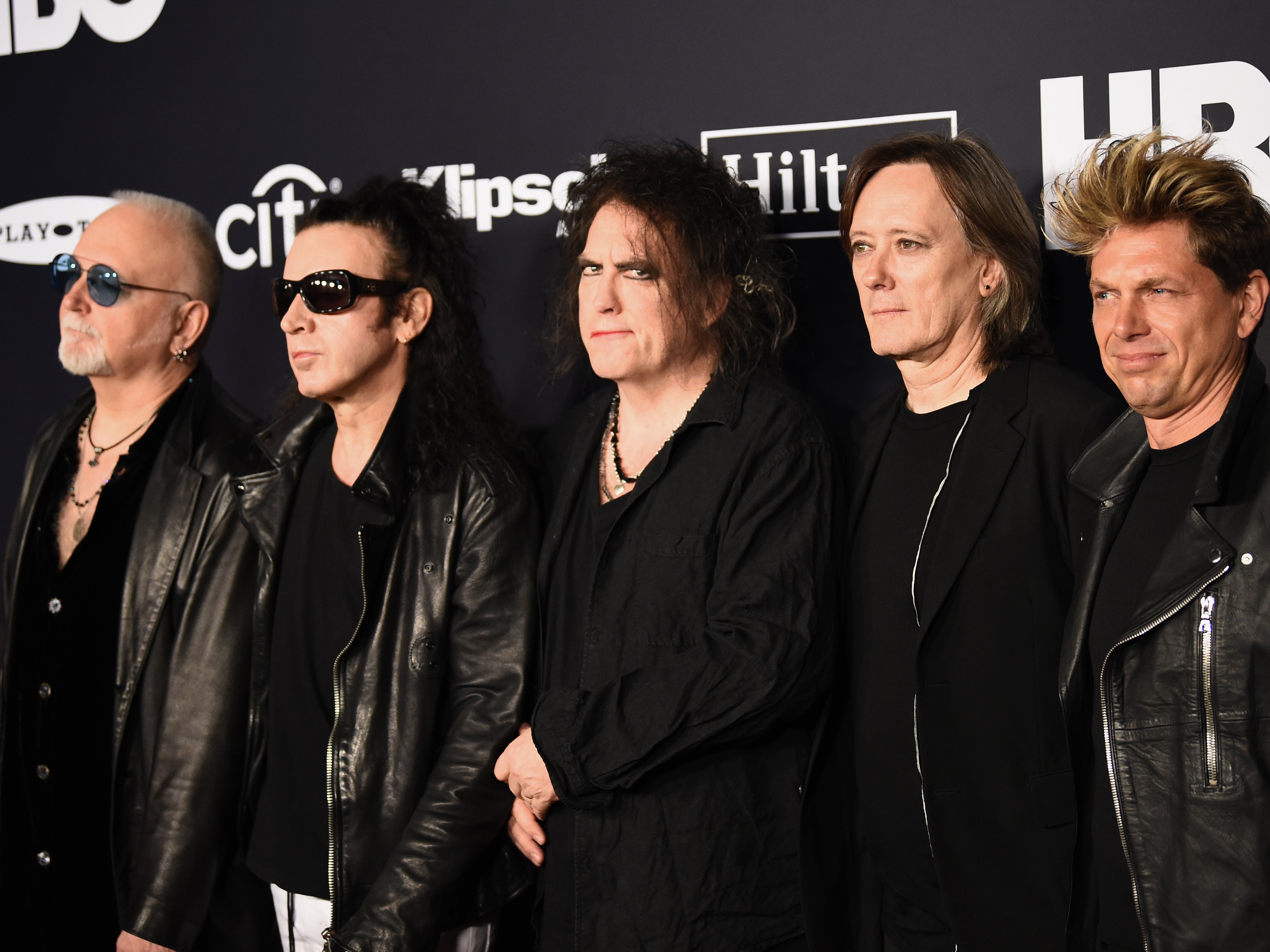 Inductees Reeves Gabrels, Simon Gallup, Robert Smith, Roger O’Donnell and Jason Cooper of The Cure attend the 2019 Rock & Roll Hall Of Fame Induction Ceremony at Barclays Center in 2019