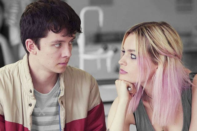 <p>Asa Butterfield and Emma Mackey in ‘Sex Education'</p>