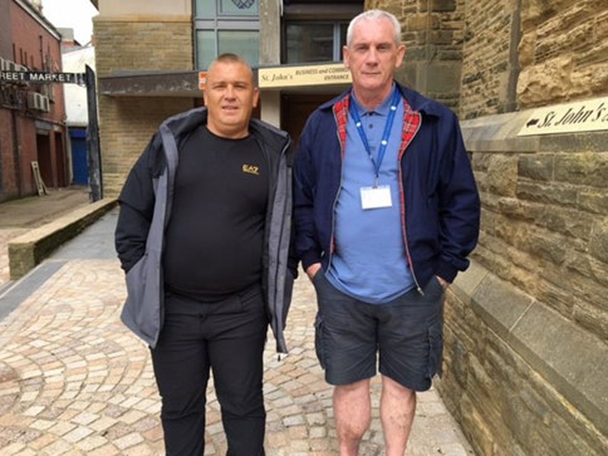 Steve Brown, left, and David Wilson, members of Blackpool’s Lived Experience Team