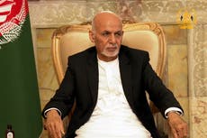 Afghan president Ashraf Ghani flees country ‘to avoid bloodshed’ as Taliban enter Kabul