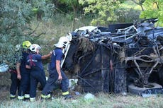 Hungary bus crash kills eight, injures dozens 