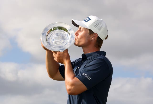 Calum Hill recovered from an early bogey to take the title (Steven Paston/PA)