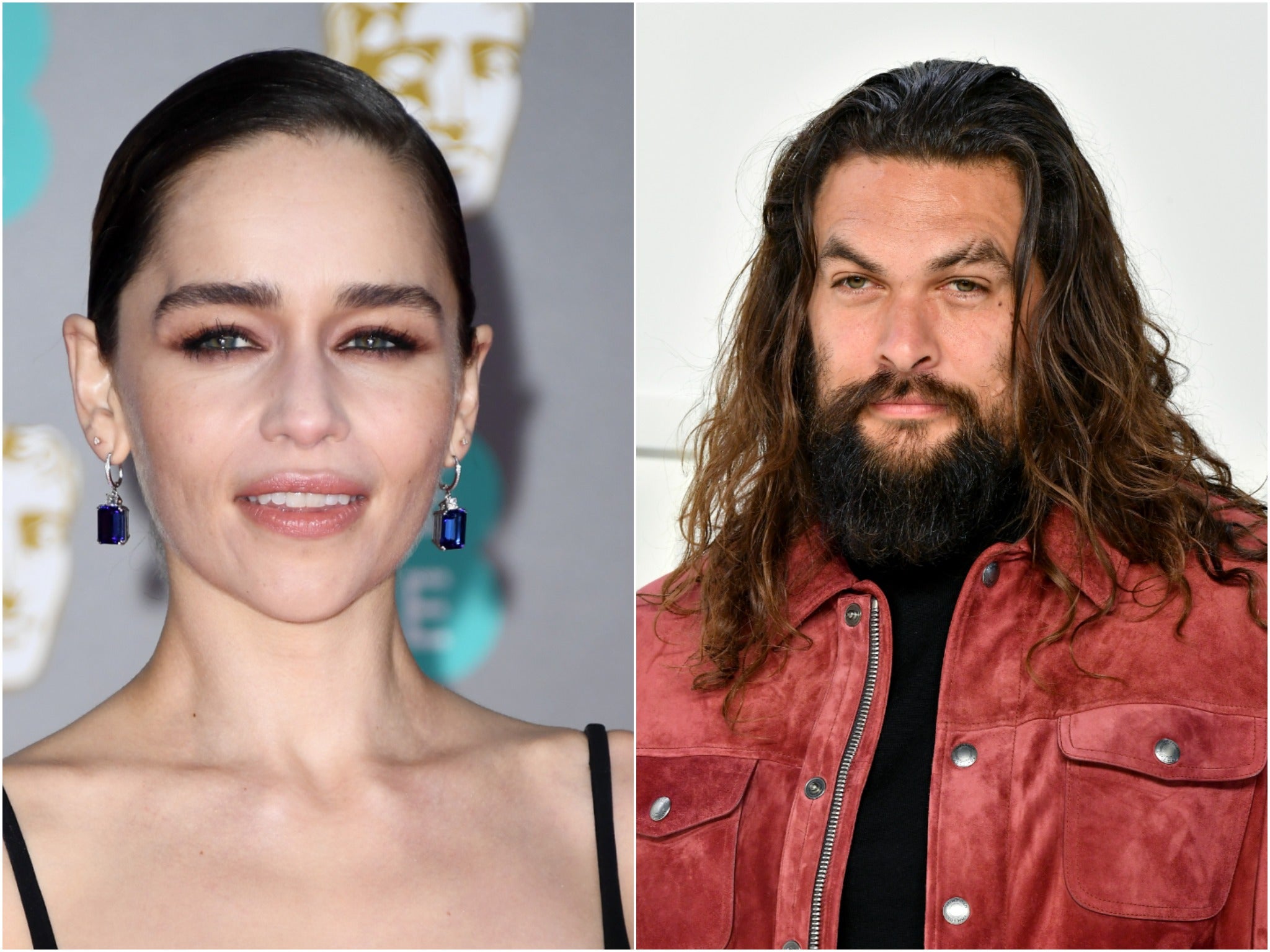 <p>Jason Momoa and Emilia Clarke reunite </p>