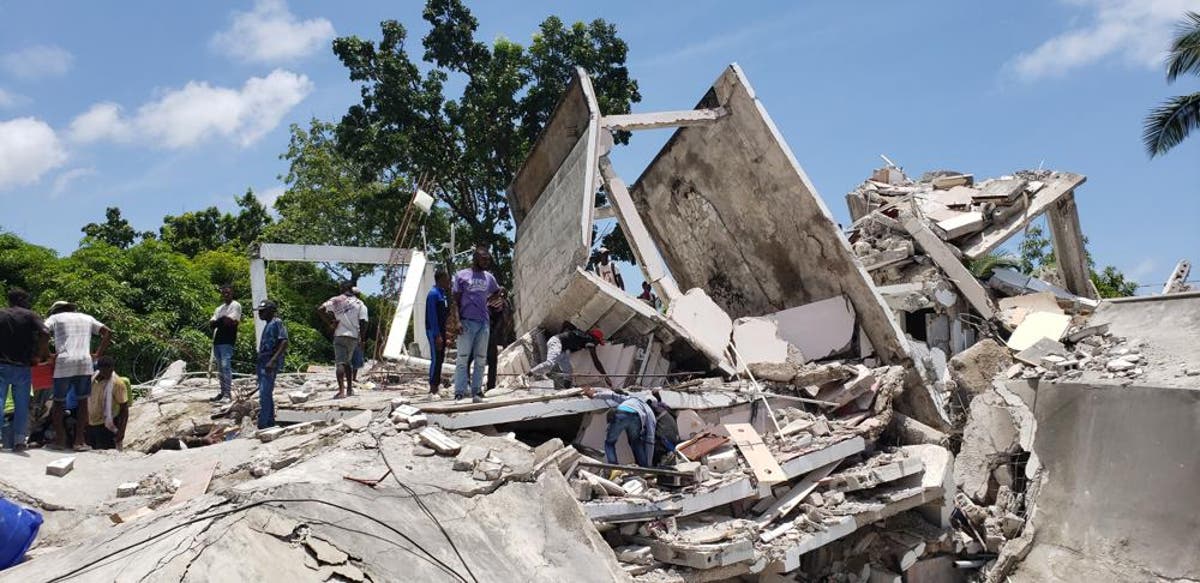 Haiti earthquake &ndash; live: Death toll rises to 1,297 as country braces for tropical storm Grace