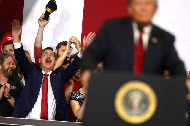<p>Trump superfan and chief election fraud proponent Mike Lindell </p>