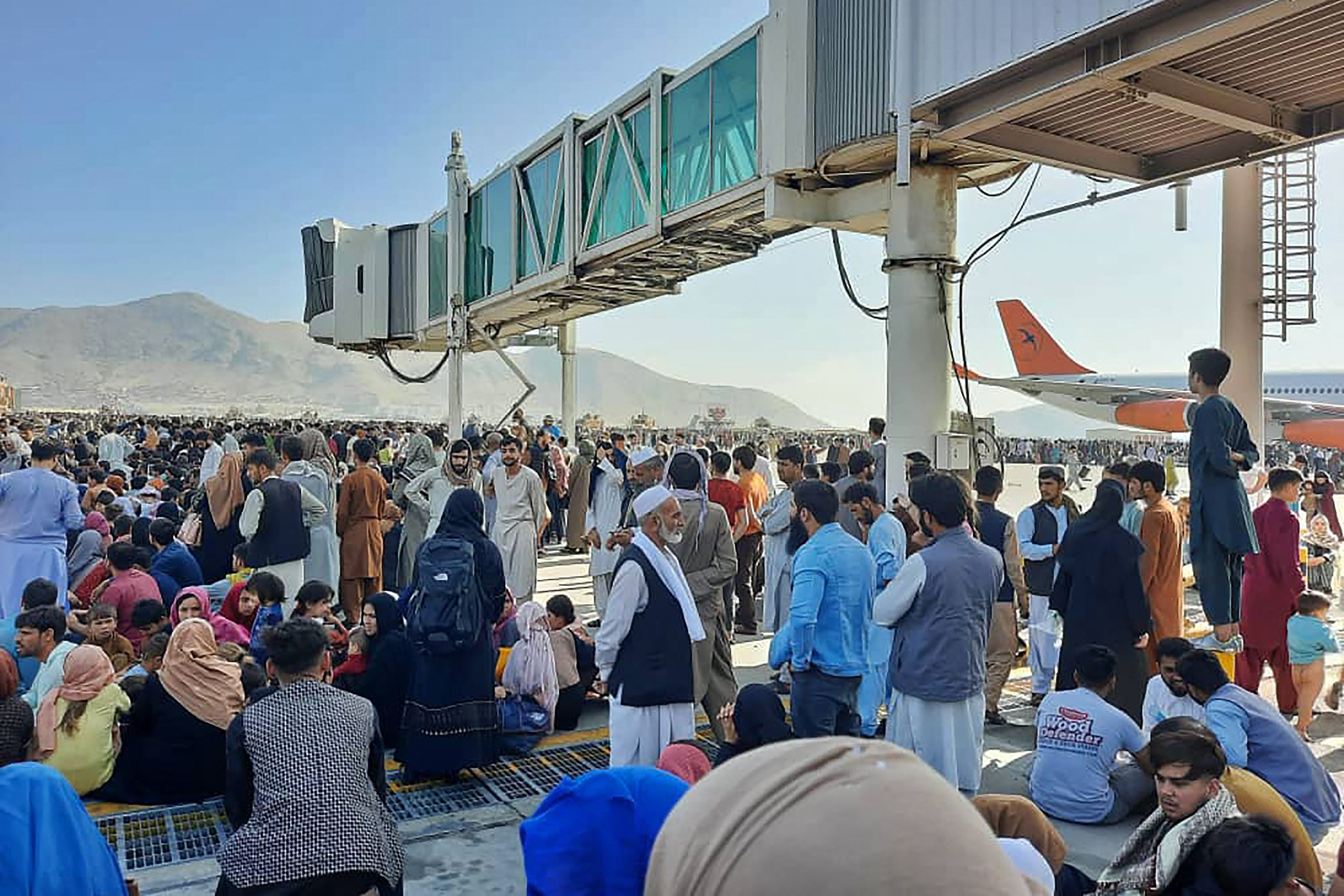 Afghanistan: ‘At least five dead’, eyewitnesses say, amid Kabul airport chaos