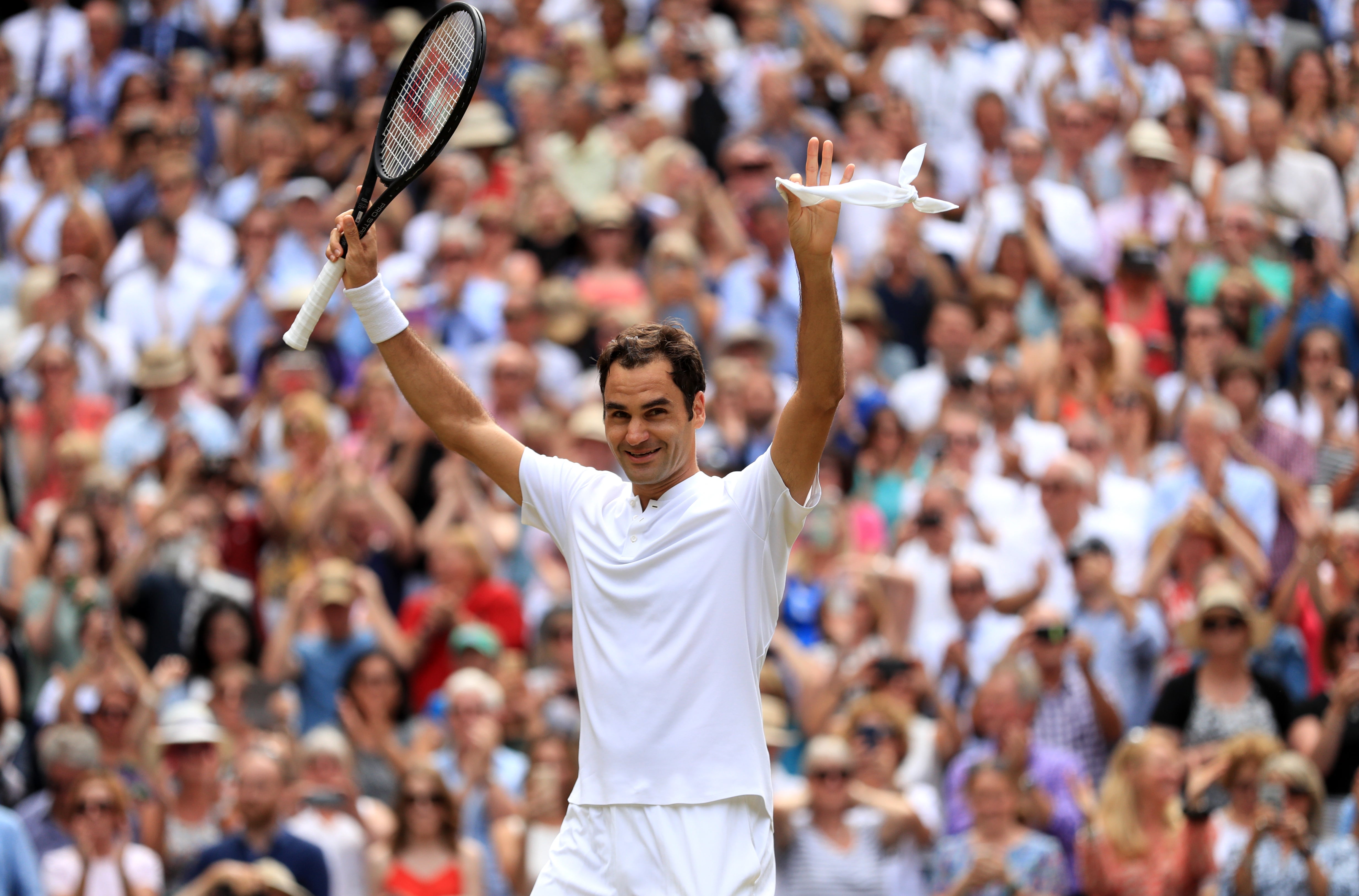 Federer beat Marin Cilic to win the 2017 Wimbledon title (Adam Davy/PA)