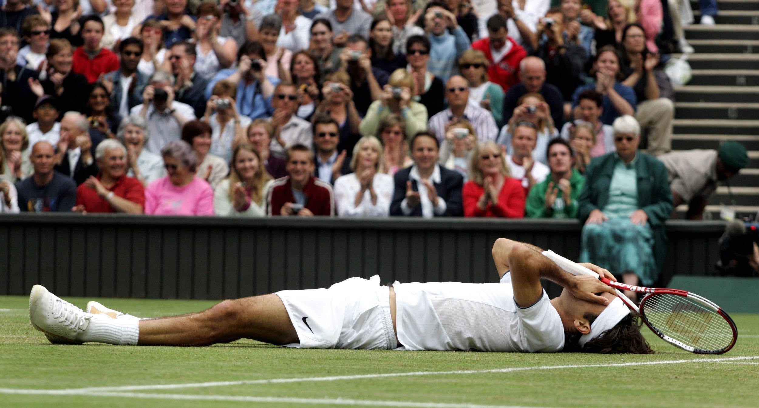 Federer beat Andy Roddick in consecutive Wimbledon finals (Andrew Parsons/PA)
