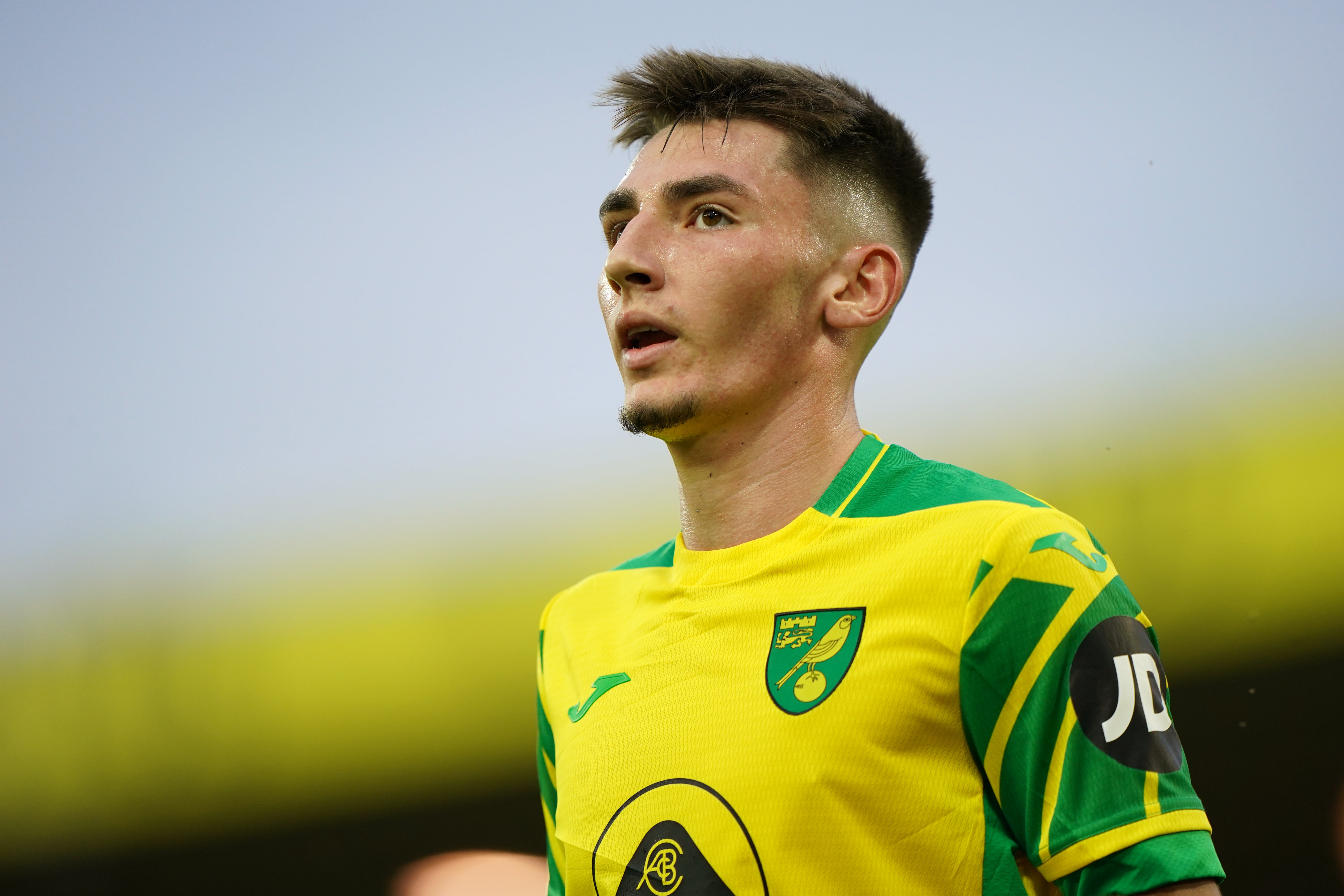 Billy Gilmour made is Norwich debut against Liverpool on Saturday after joining on loan from Chelsea (Joe Giddens/PA).