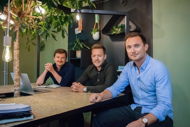 <p>Left to right: Pete Hykin, Stuart Robinson and Chris Eastwood raised £6m from investors </p>