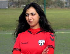 Afghanistan's female footballers make tearful calls for help