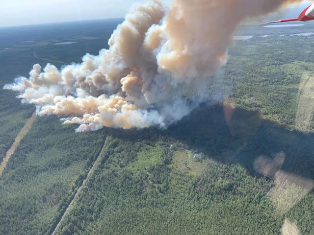 Se advirtió a los habitantes de Minnesota que es posible que deban evacuar a medida que un incendio forestal crece rápidamente en el área.