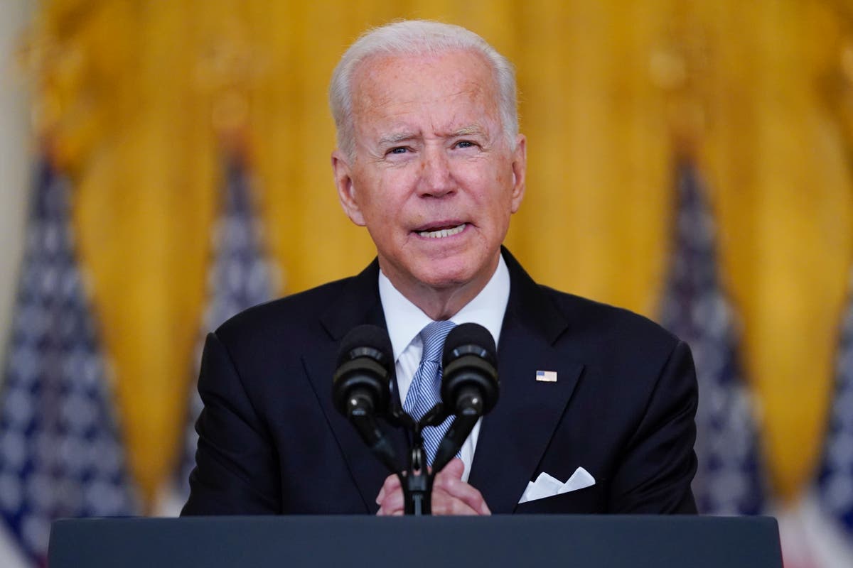 Biden points finger at Afghanistan officials and Trump as he stands behind decision to withdraw troops