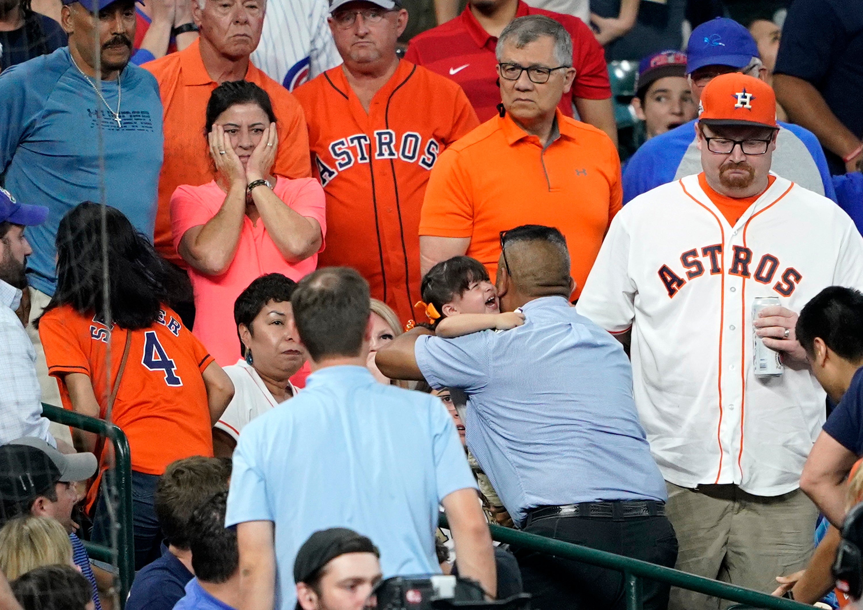 Astros Child Hit By Foul Ball Baseball