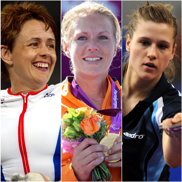 Tanni Grey-Thompson, left, Esther Vergeer, centre, and Natalia Partyka, right, enjoyed phenomenal Paralympic careers (PA)