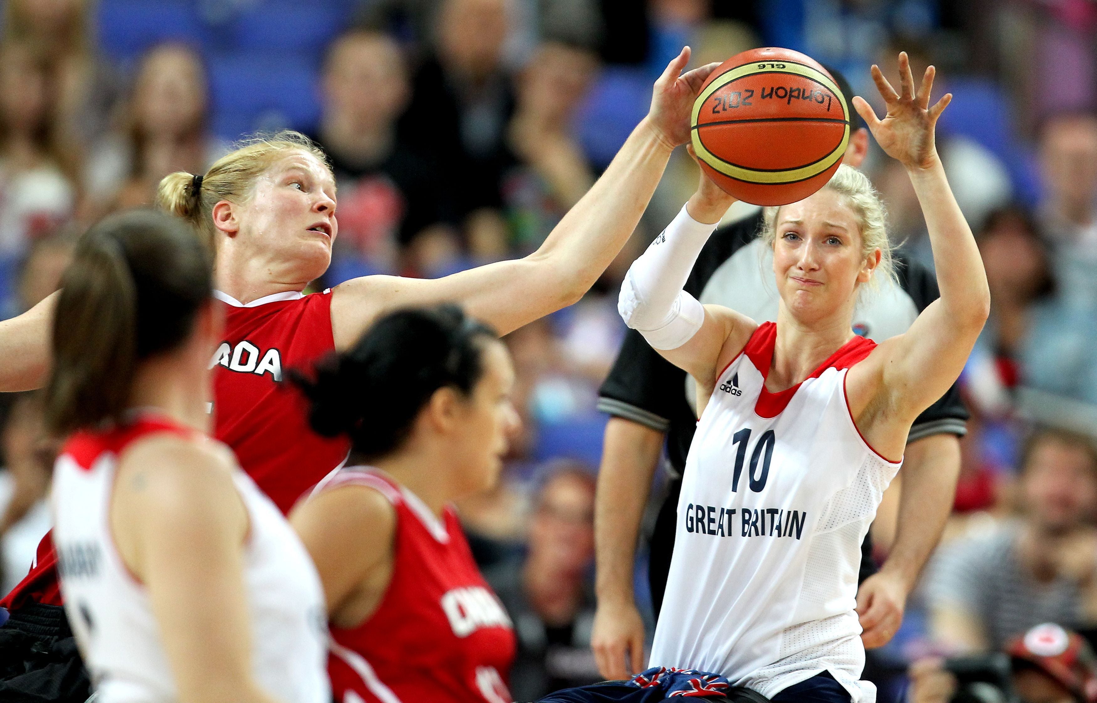 Amy Conroy, right, could play a key role for Great Britain’s wheelchair basketball team (PA)