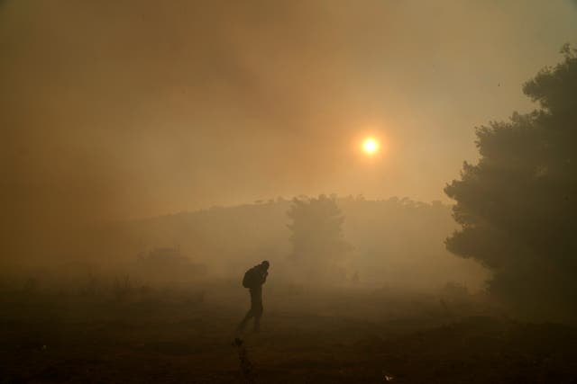 APTOPIX Greece Wildfires