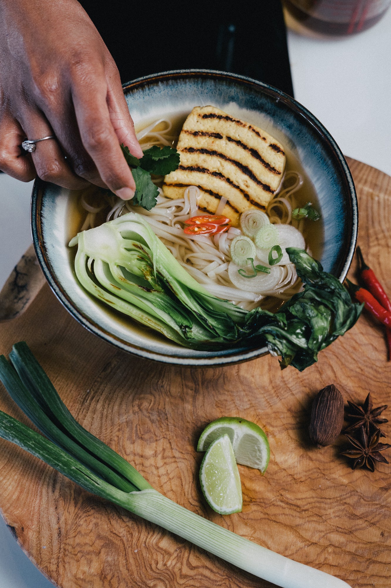 Stewart has included a tofu kit for vegetarians and vegans