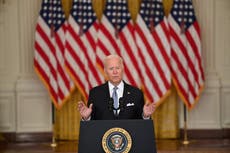 Conservatives attack Joe Biden’s ‘grotesque’ Afghanistan speech as ‘devoid of empathy’