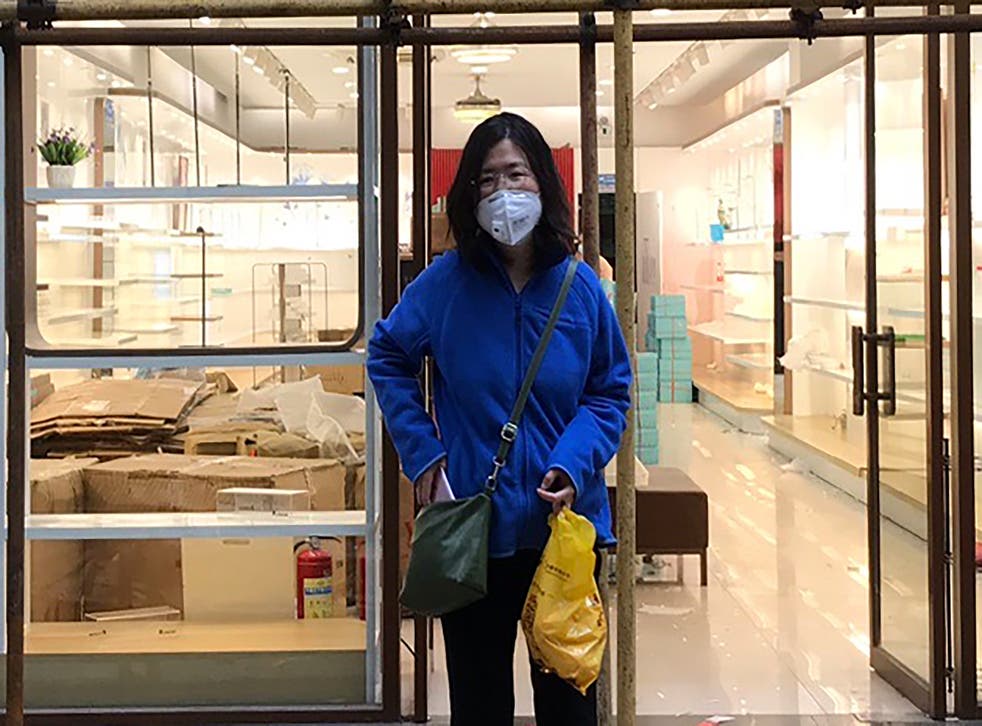 CHINA-PERIODISTA EN HUELGA-CORONAVIRUS