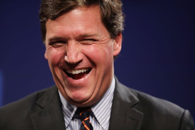<p>Carlson has laughed about Ocasio-Cortez’s concerns about sexual violence during the 6 January Capitol riots</p>
