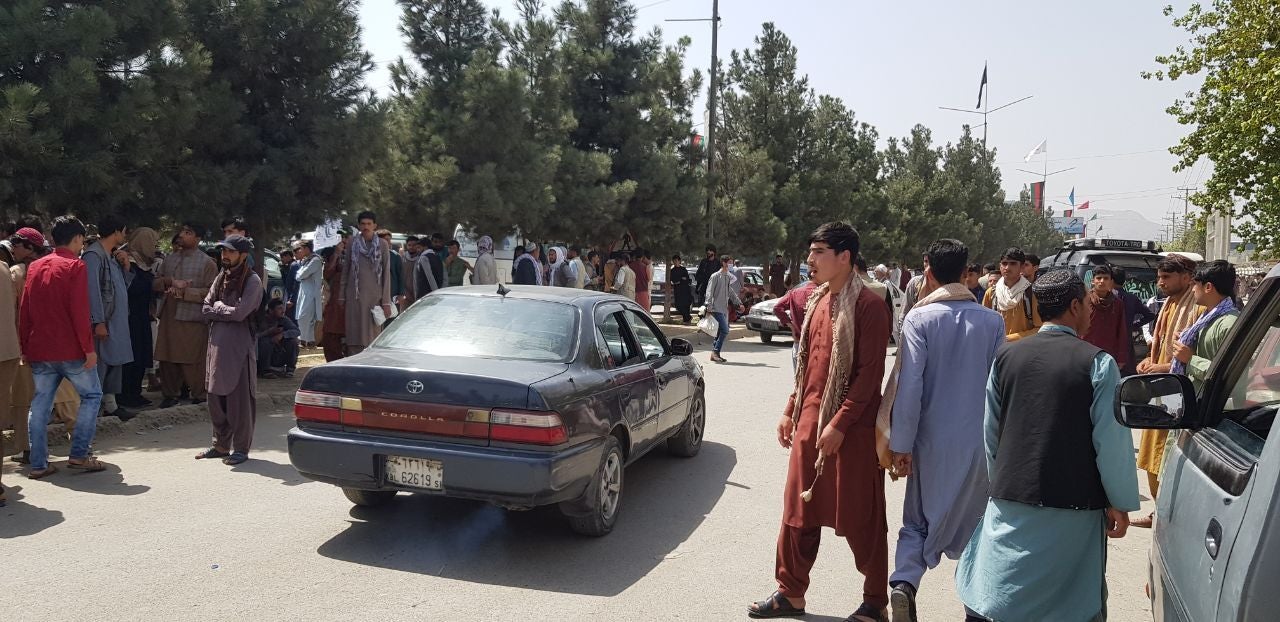 Thousands of people rush to Kabul airport, Afghanistan