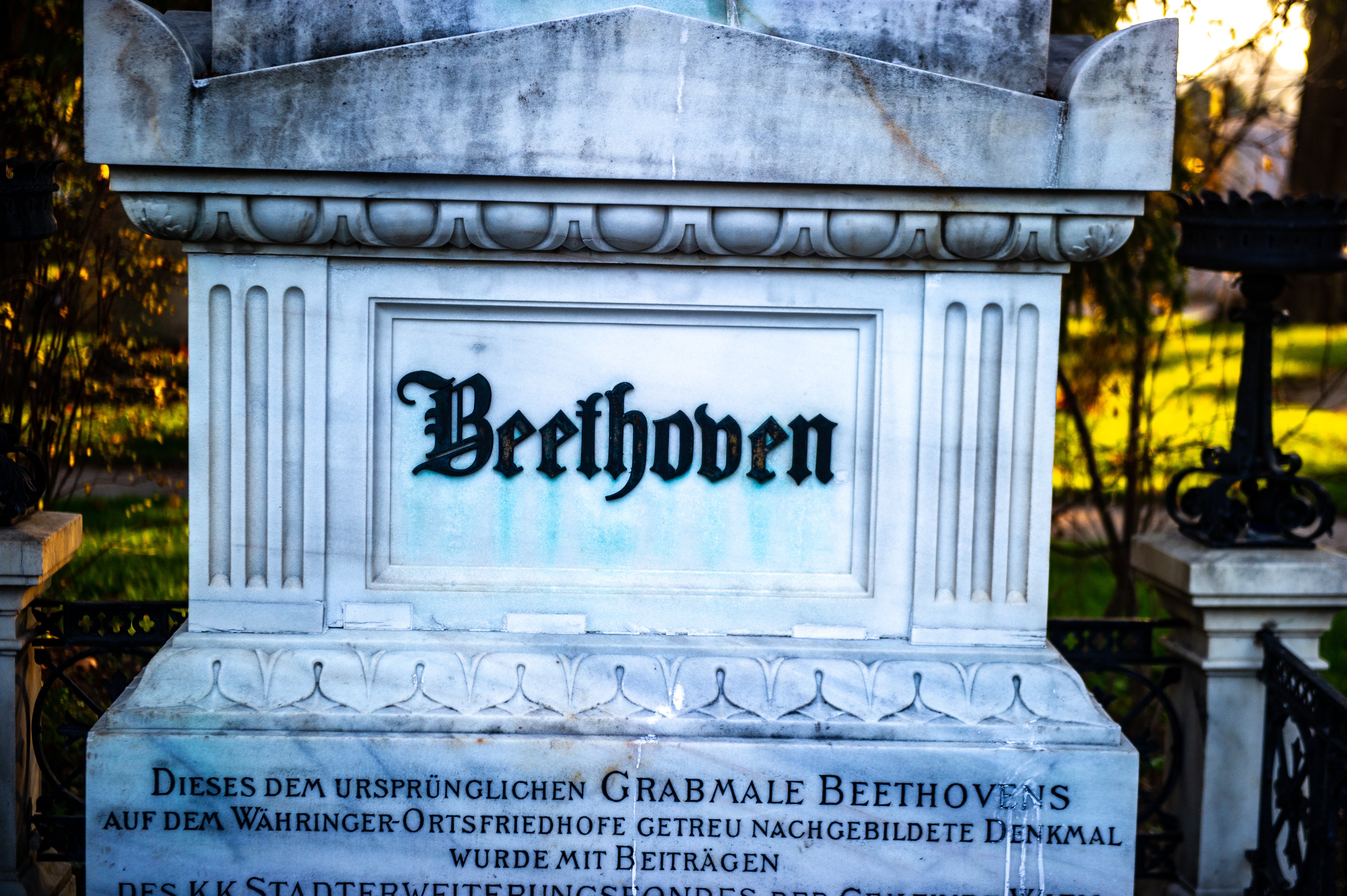 Beethoven’s tomb can be found within the city