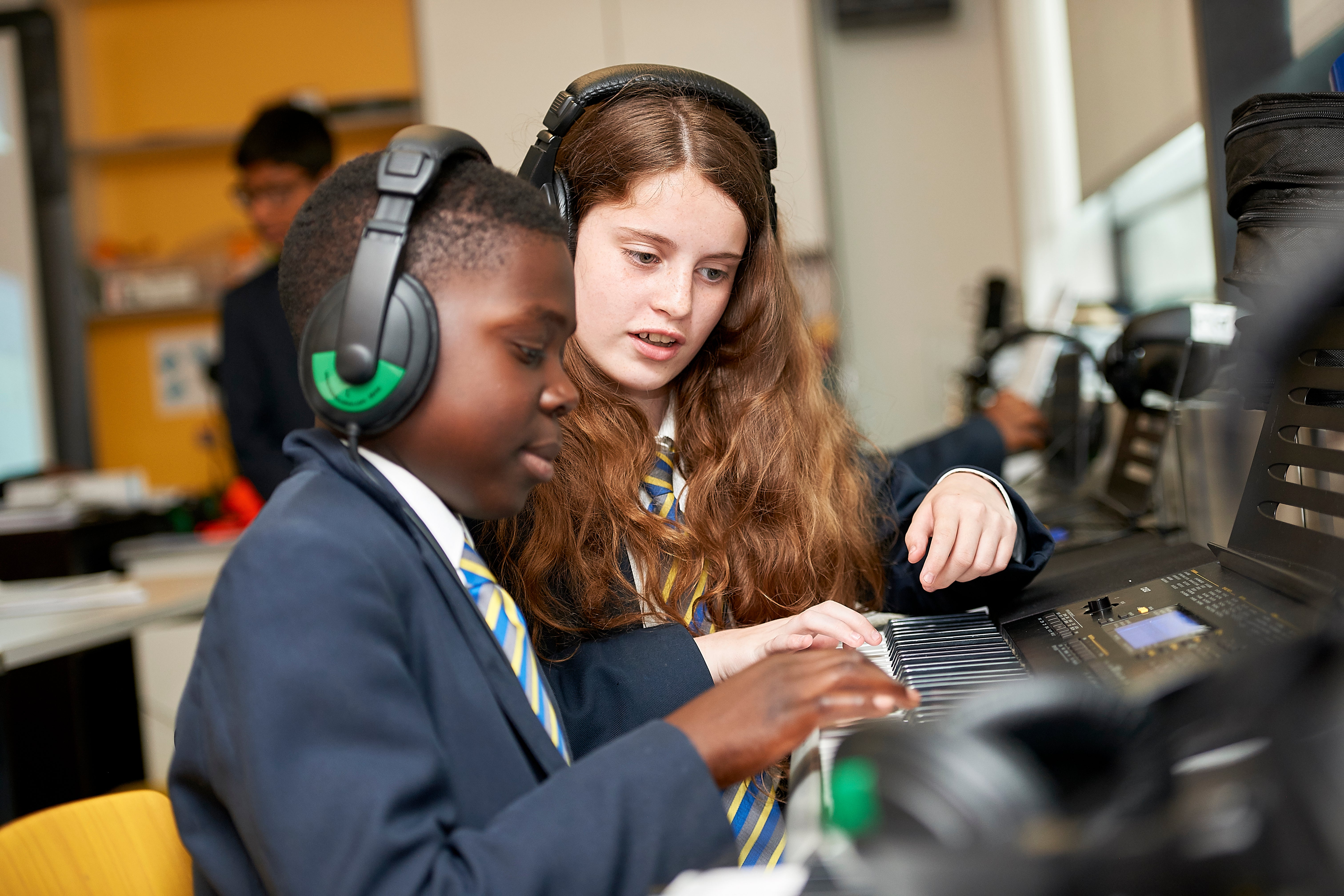 Pupils at Ark Walworth Academy in south London. Schools will feel more normal for pupils and staff from September