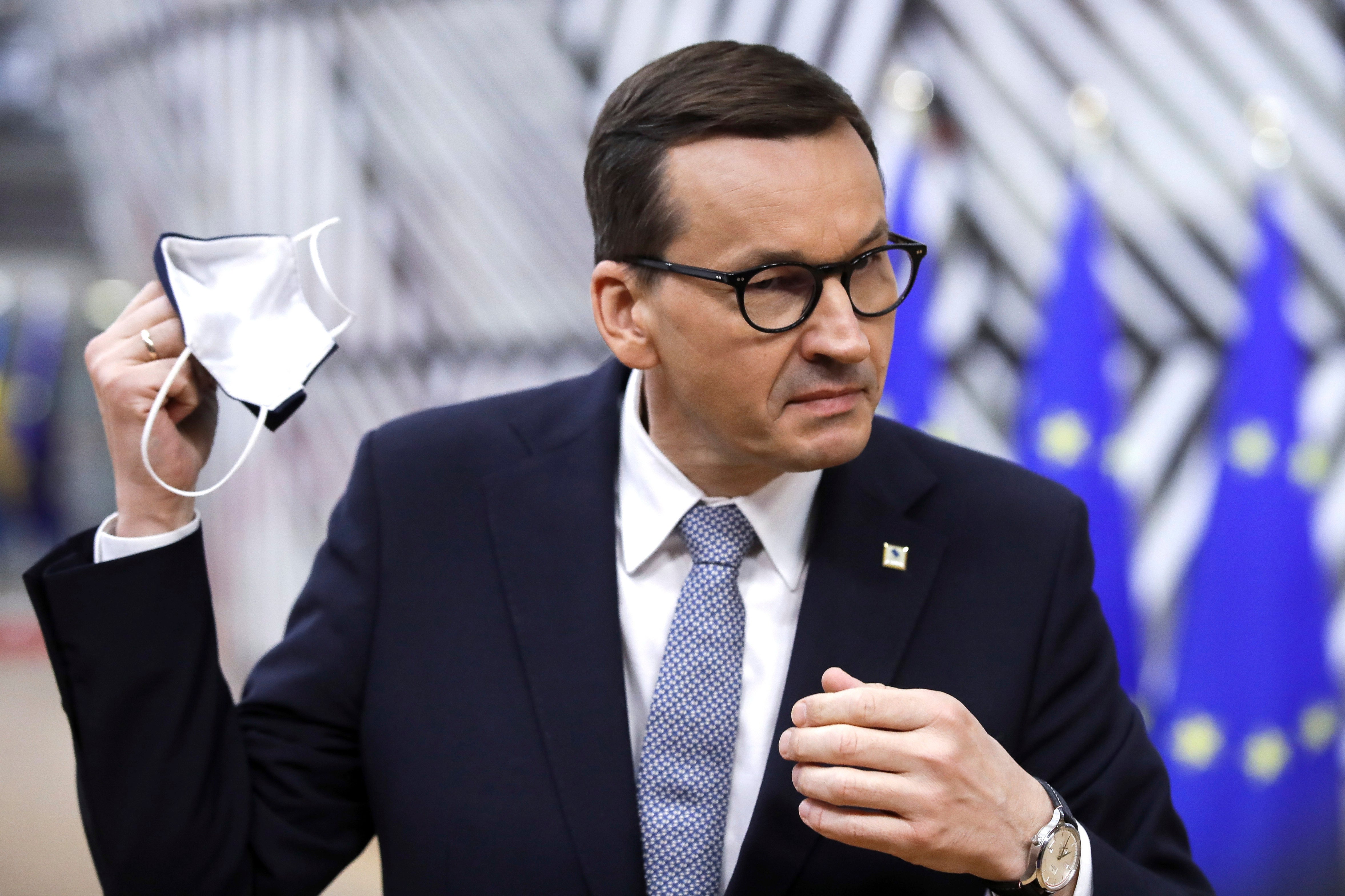 Poland’s prime minister Mateusz Morawiecki clashed with the EU’s Ursula von der Leyen on Tuesday