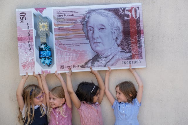 Local children will feature in a social media campaign about the note, telling the public the women who have inspired them the most (RBS/PS)