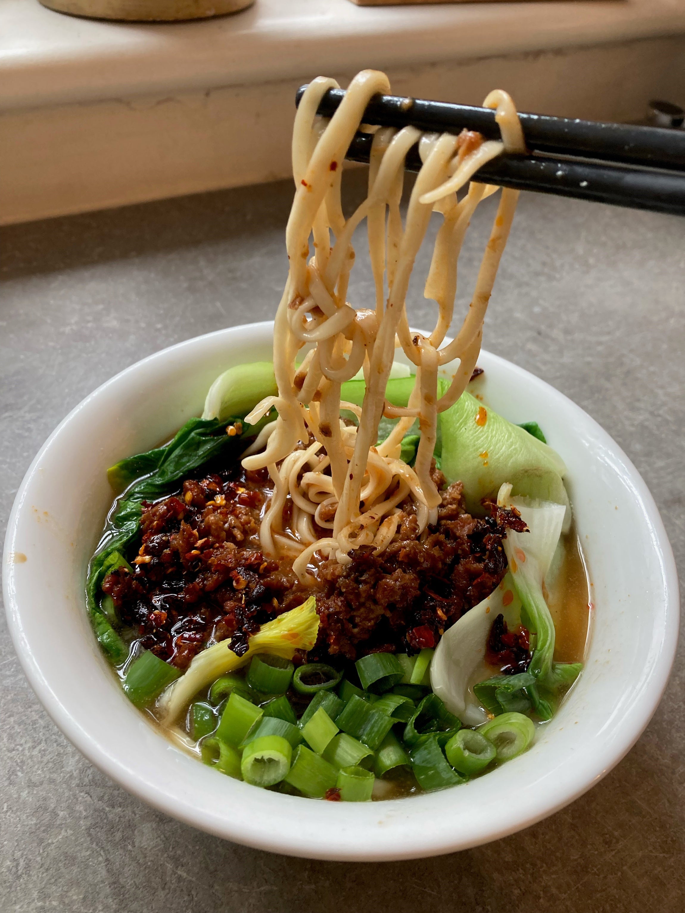 Prudence’s attempt at tantanmen with homemade ramen noodles