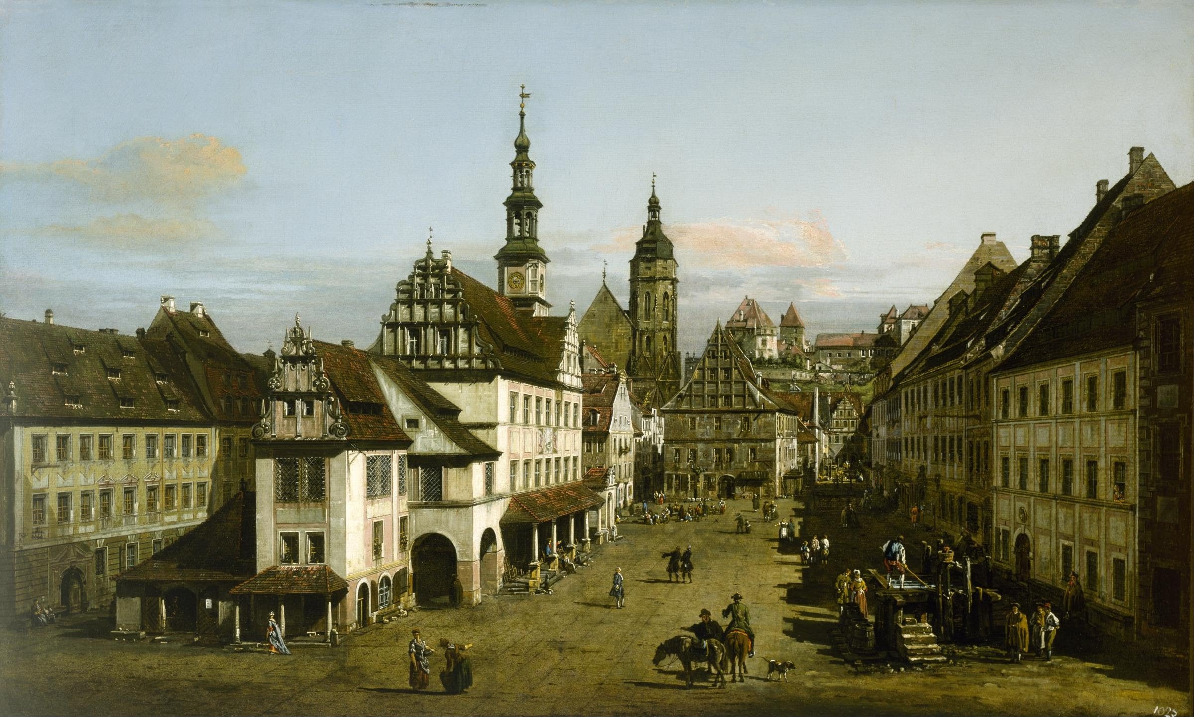 ‘The Marketplace at Pirna’ by Bernardo Bellotto was mistakenly sent to the Netherlands