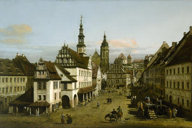 <p>‘The Marketplace at Pirna’ by Bernardo Bellotto was mistakenly sent to the Netherlands</p>