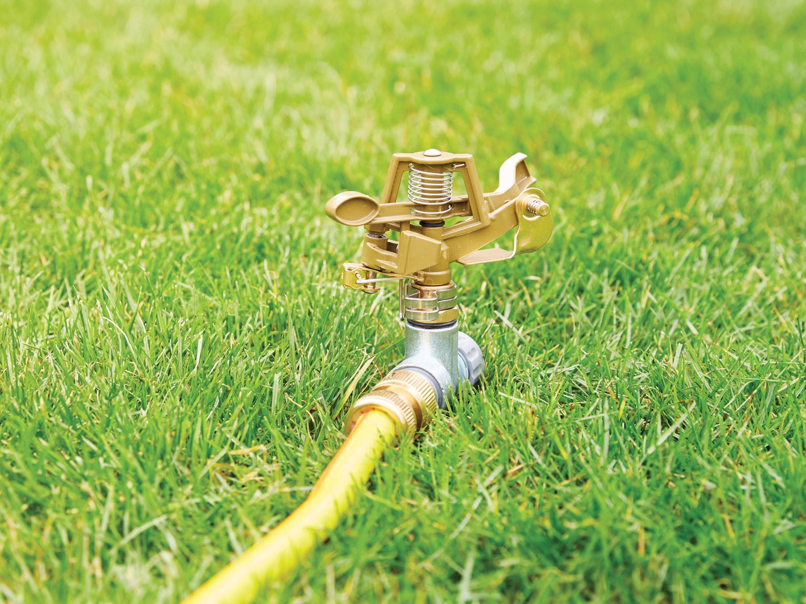 Brass Impact Sprinkler Head, 360 Degree Automatic Rotation 15m Range  Watering Sprinklers for Yard Lawn Grass Irrigation