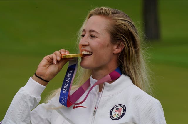 Olympic champion Nelly Korda is favourite for the AIG Women’s Open at Carnoustie (Matt York/AP)
