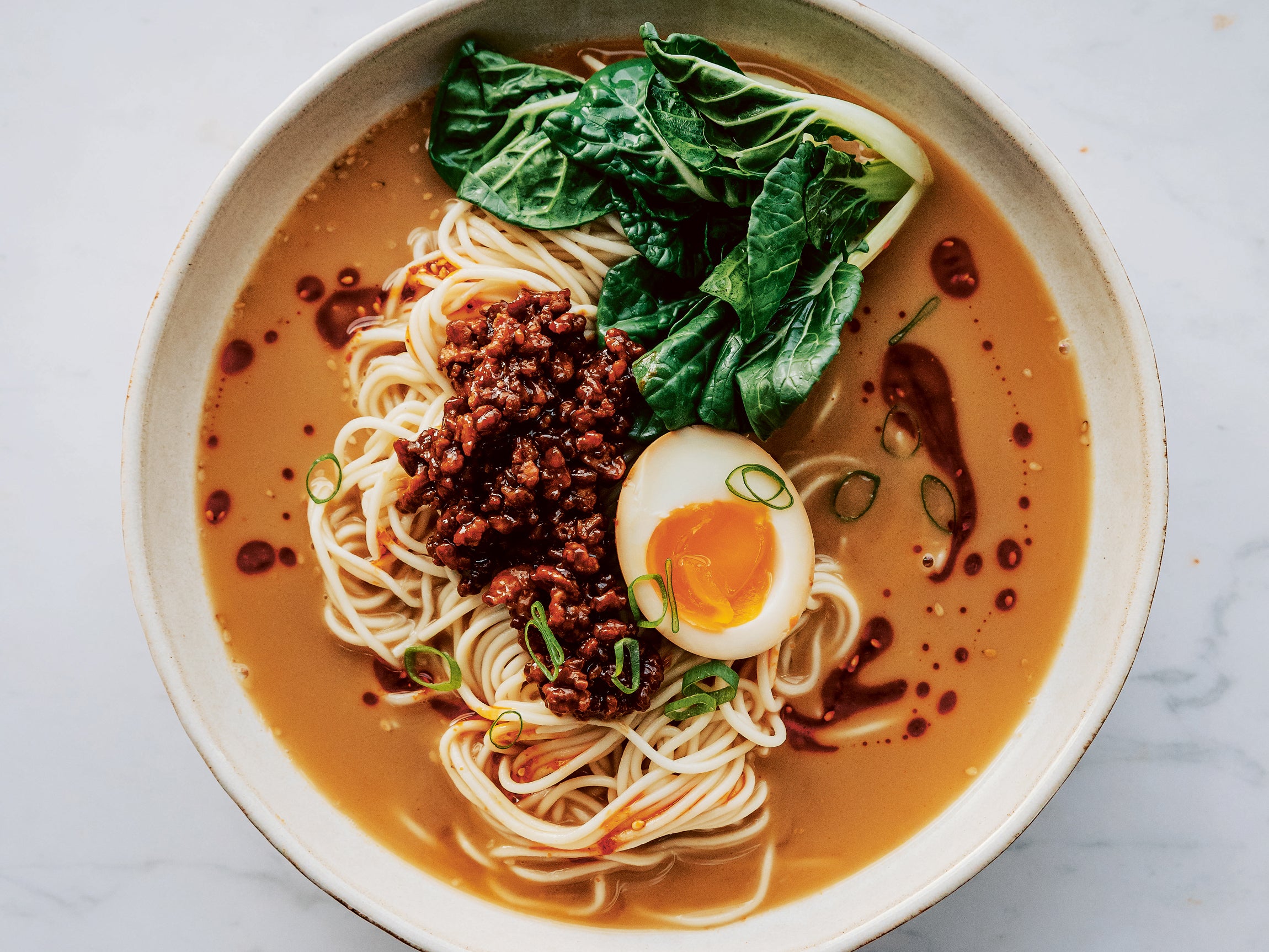 Tantanmen is the Japanese take on Chinese Sichuan dan dan noodles