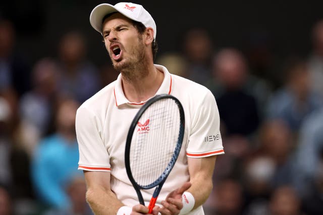 Andy Murray was beaten in straight sets (Steven Paston/PA)
