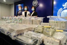 Hong Kong police seize meth, heroin worth $25 million