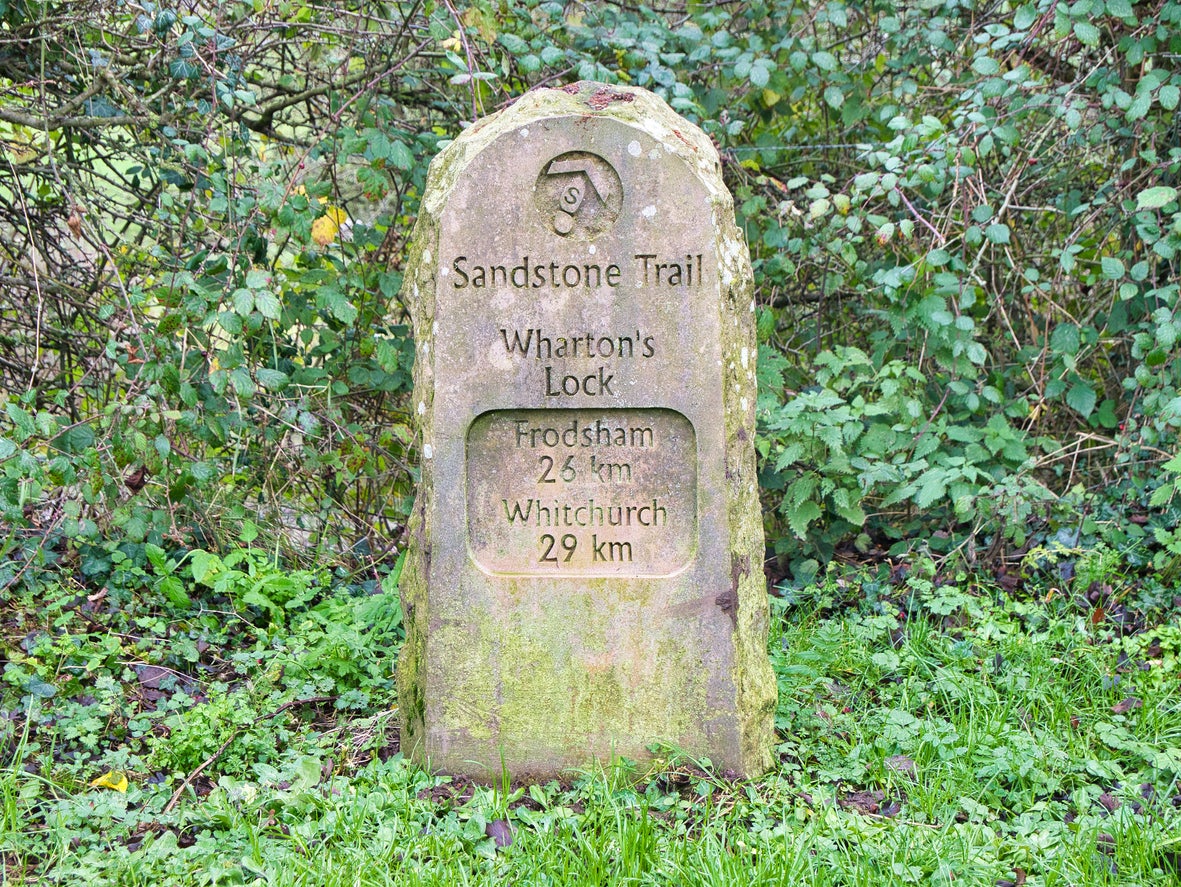 Frodsham marks one end of the Sandstone Trail