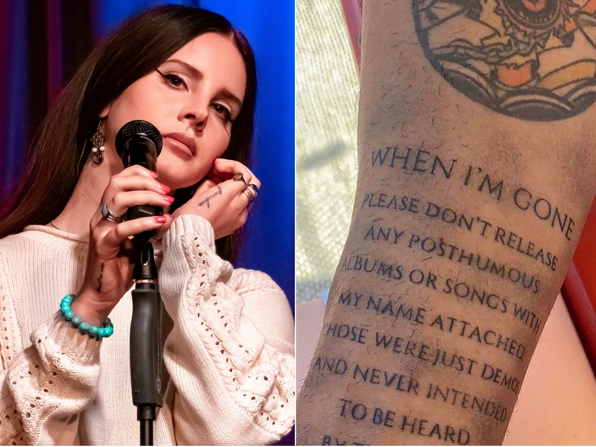Adele shows off new Paradise tattoo just like Lana Del Rey  Mirror Online