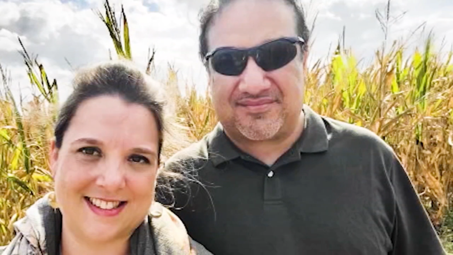 <p>Lydia Rodriguez and her husband Lawrence </p>