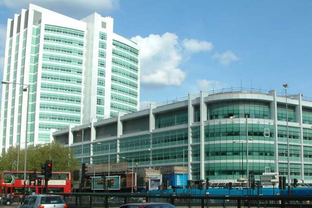 <p>University College Hospital on Euston Road</p>