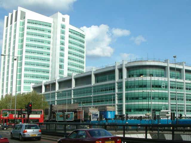 <p>University College Hospital on Euston Road</p>