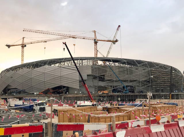 <p>A World Cup stadium in Qatar</p>