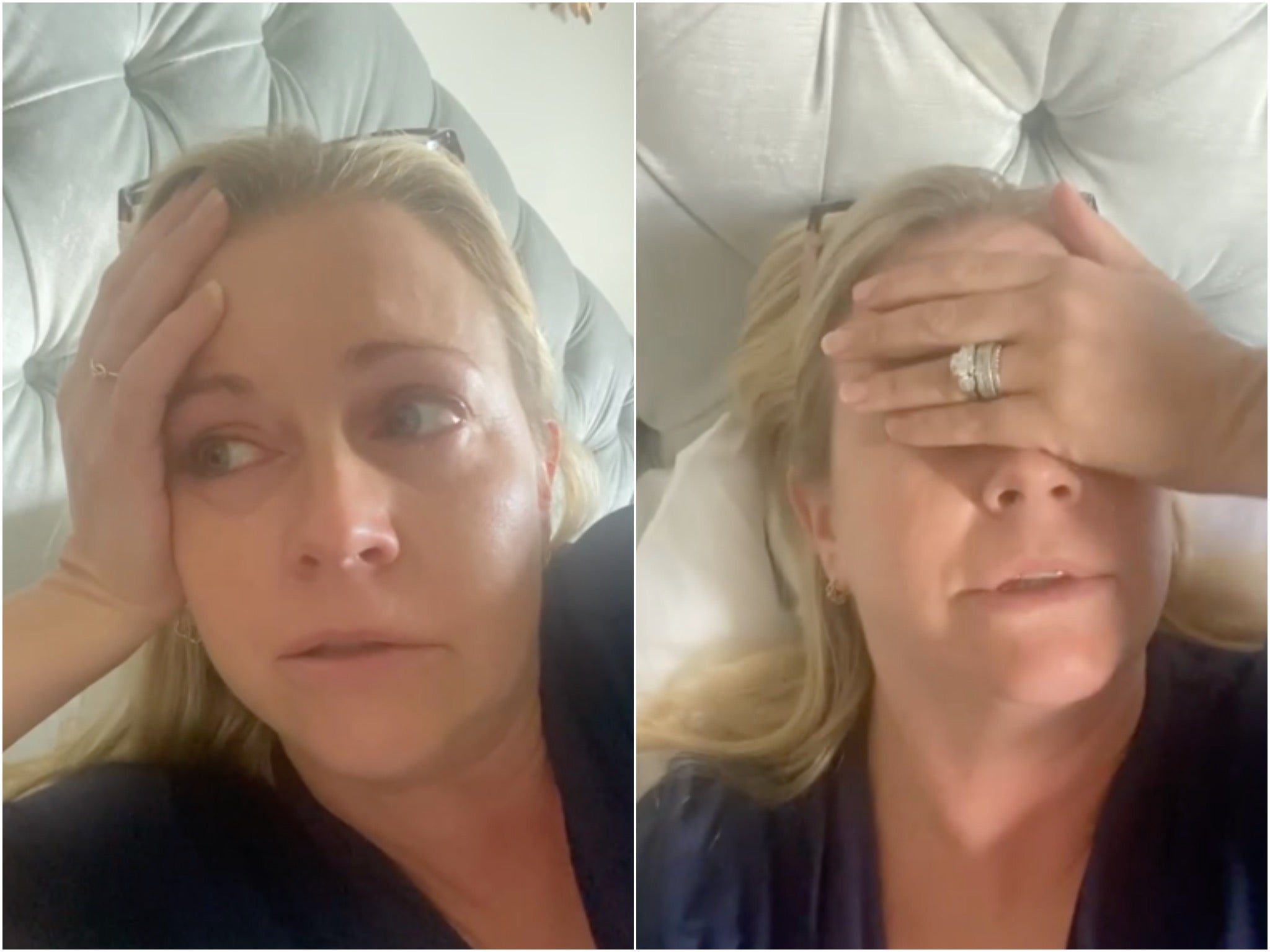 <p>Melissa Joan Hart in her emotional Instagram video</p>