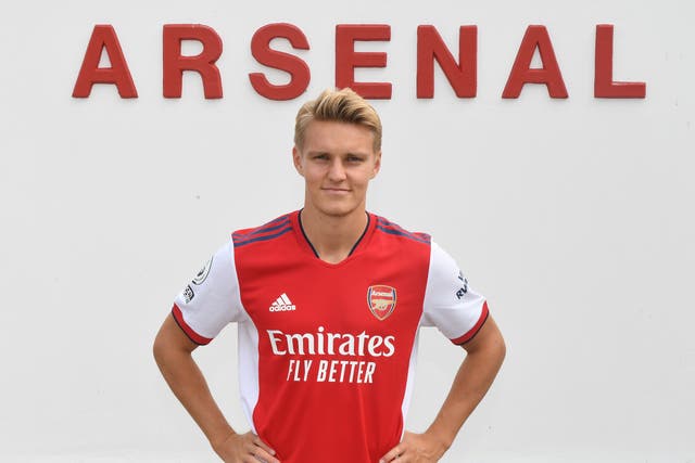 <p>Martin Odegaard is set to make his second debut for Arsenal </p>