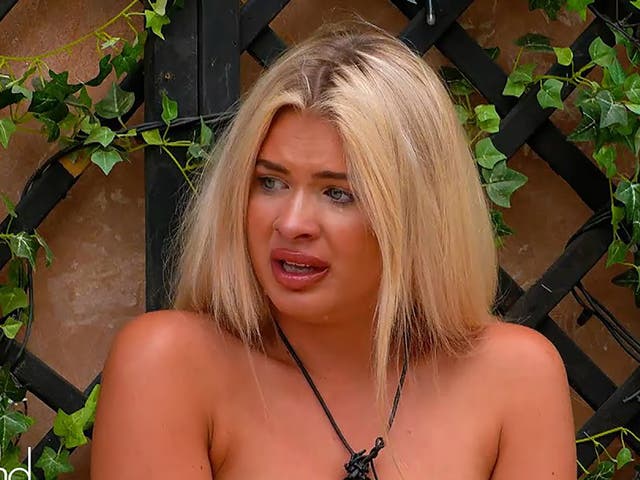 <p>Liberty cries in the most recent episode of ‘Love Island'</p>