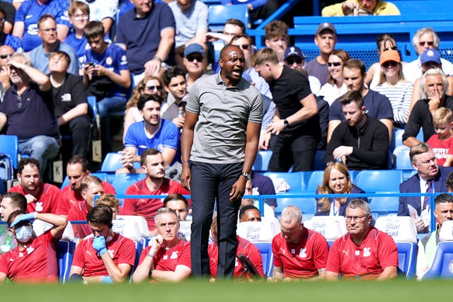 Crystal Palace manager Patrick Vieira knows what to expect from Premier League new boys Brentford (Tess Derry/PA)