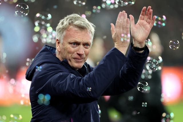 David Moyes is looking forward to having fans back (Bradley Collyer/PA)